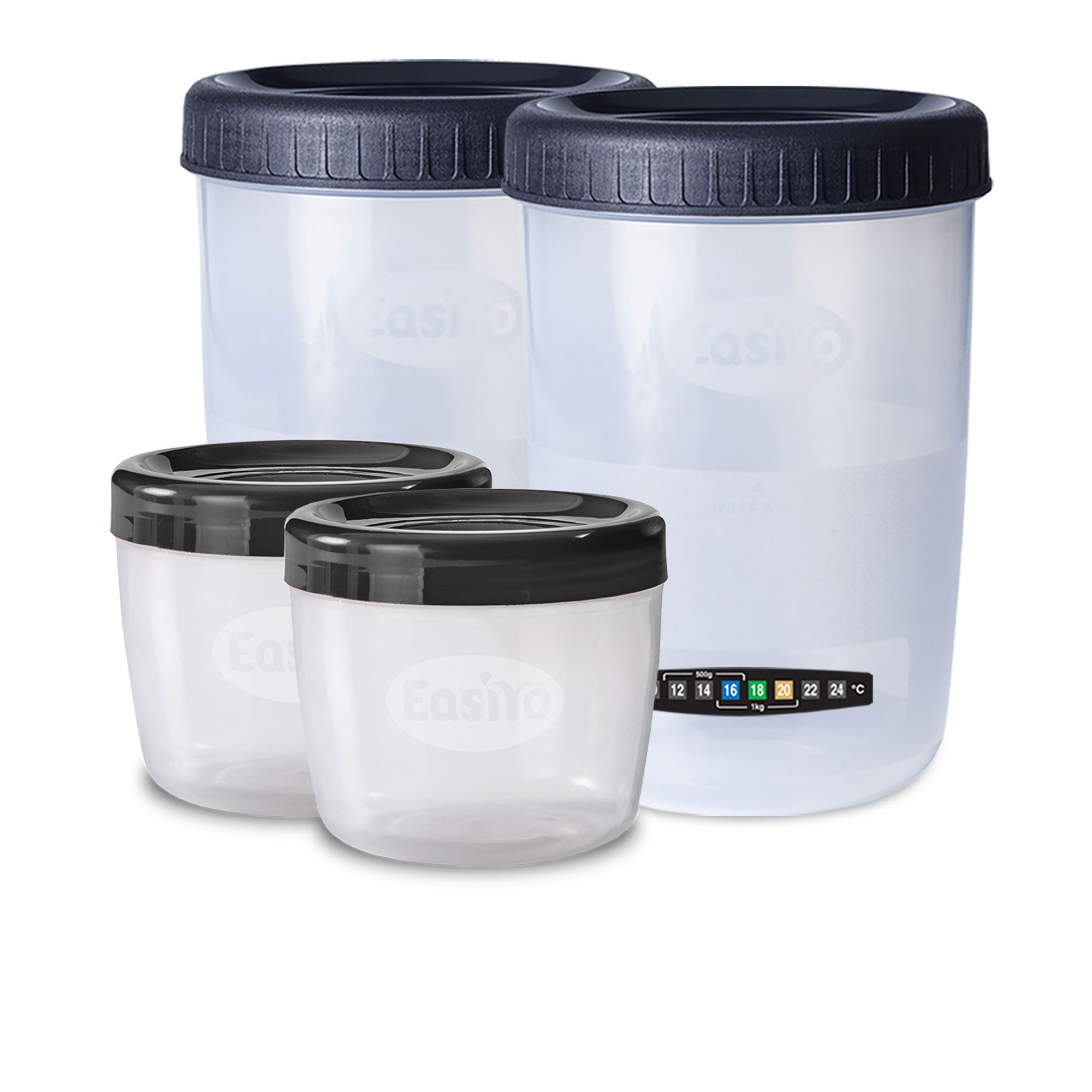 Easiyo Set 4 barattoli: 2 da 1 kg + 2 "on the go" da 250 g