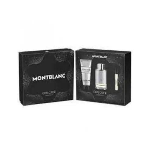 Montblanc Cofanetto Explorer Uomo Eau de Parfum 100ml + 7,5ml, Shower Gel 100ml
