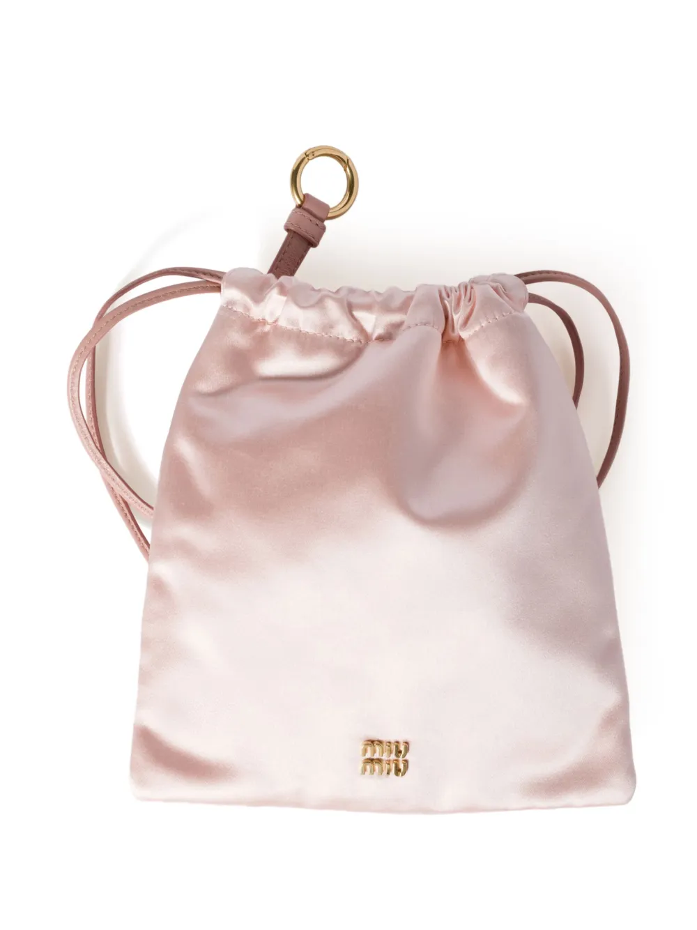 Miu Miu satin makeup bag - Rosa