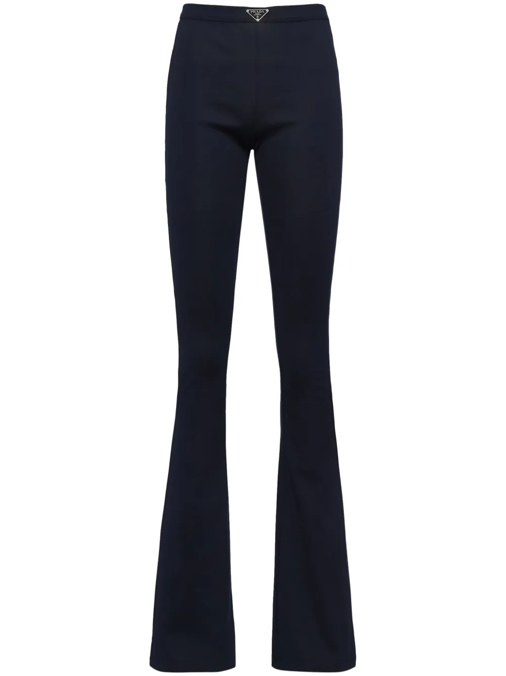 Prada ribbed cotton trousers - Blu