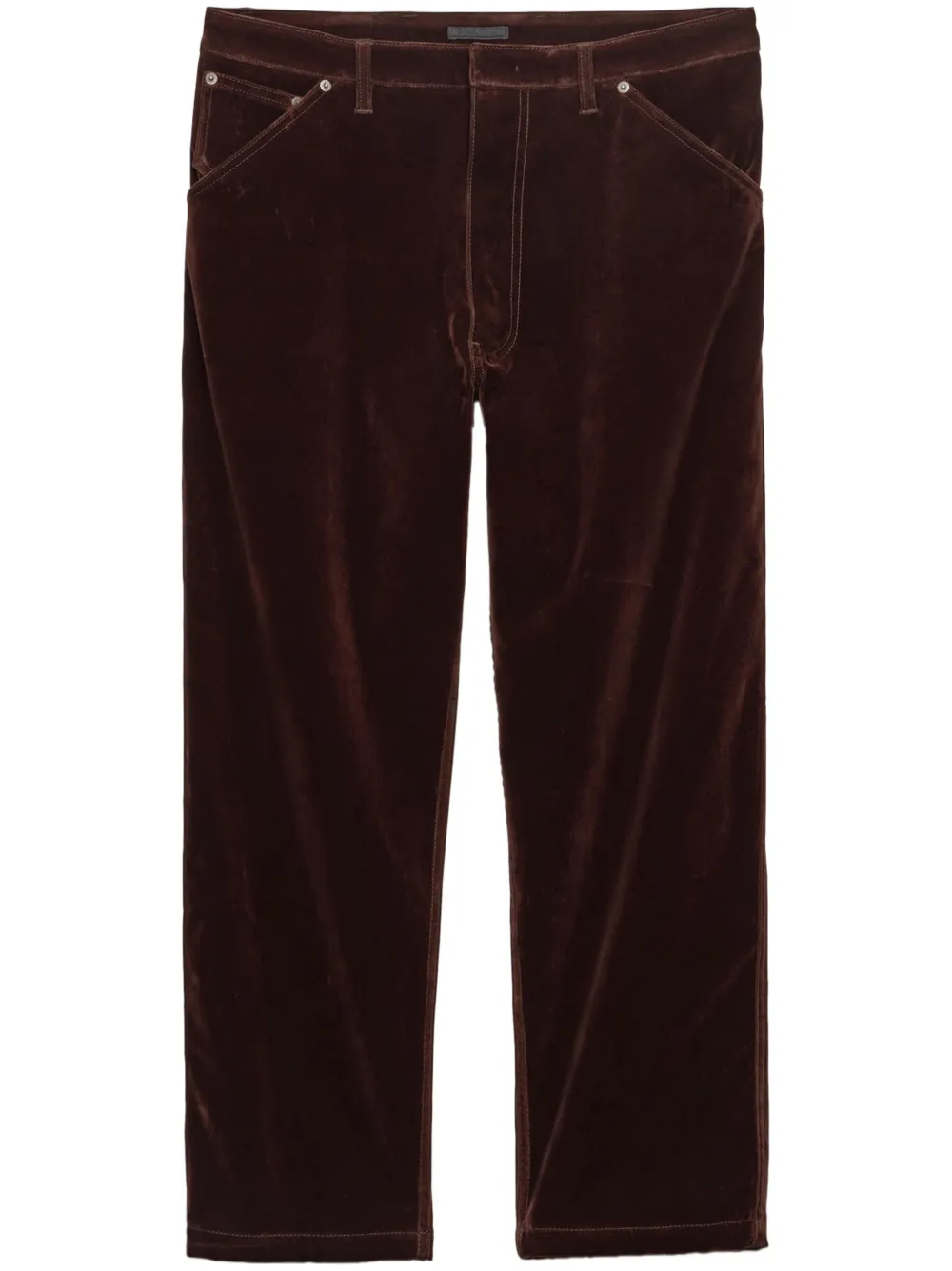 Prada velvet trousers - Marrone