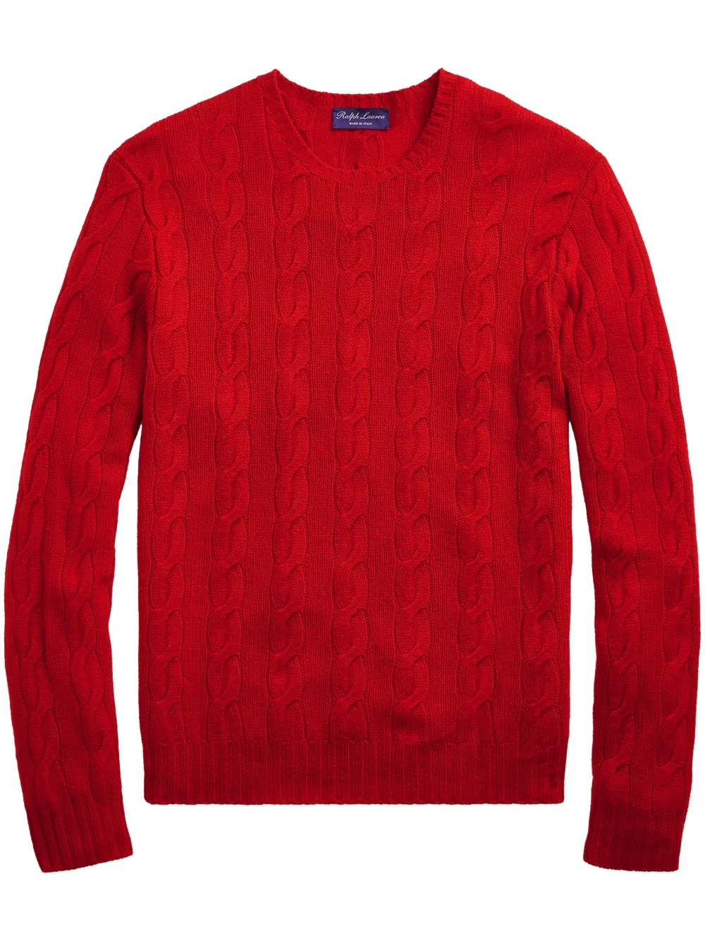Ralph Lauren Purple Label cable-knit cashmere sweater - Rosso