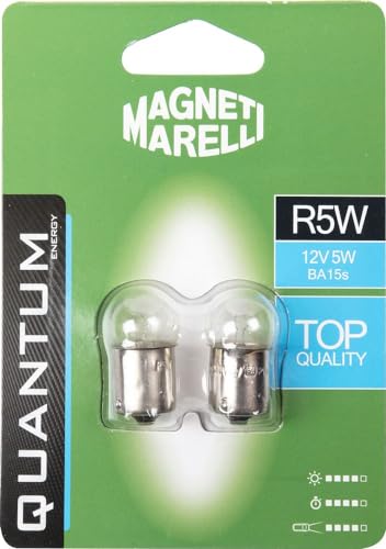 Marelli R5W Coppia Di Lampadine Auto 12V 5W Attacco Ba15S