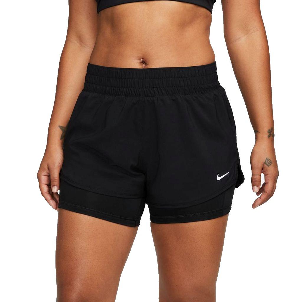 Nike Damen Dri-Fit One Mid-Rise 3" 2-in-1 Shorts schwarz