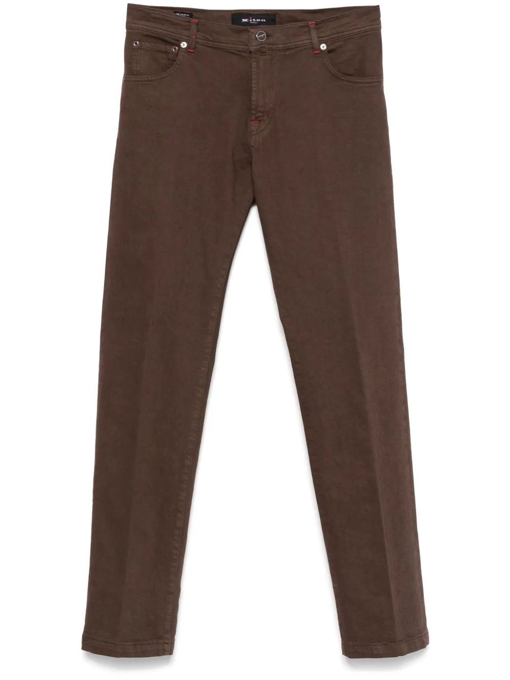 Kiton Jeans dritti - Marrone