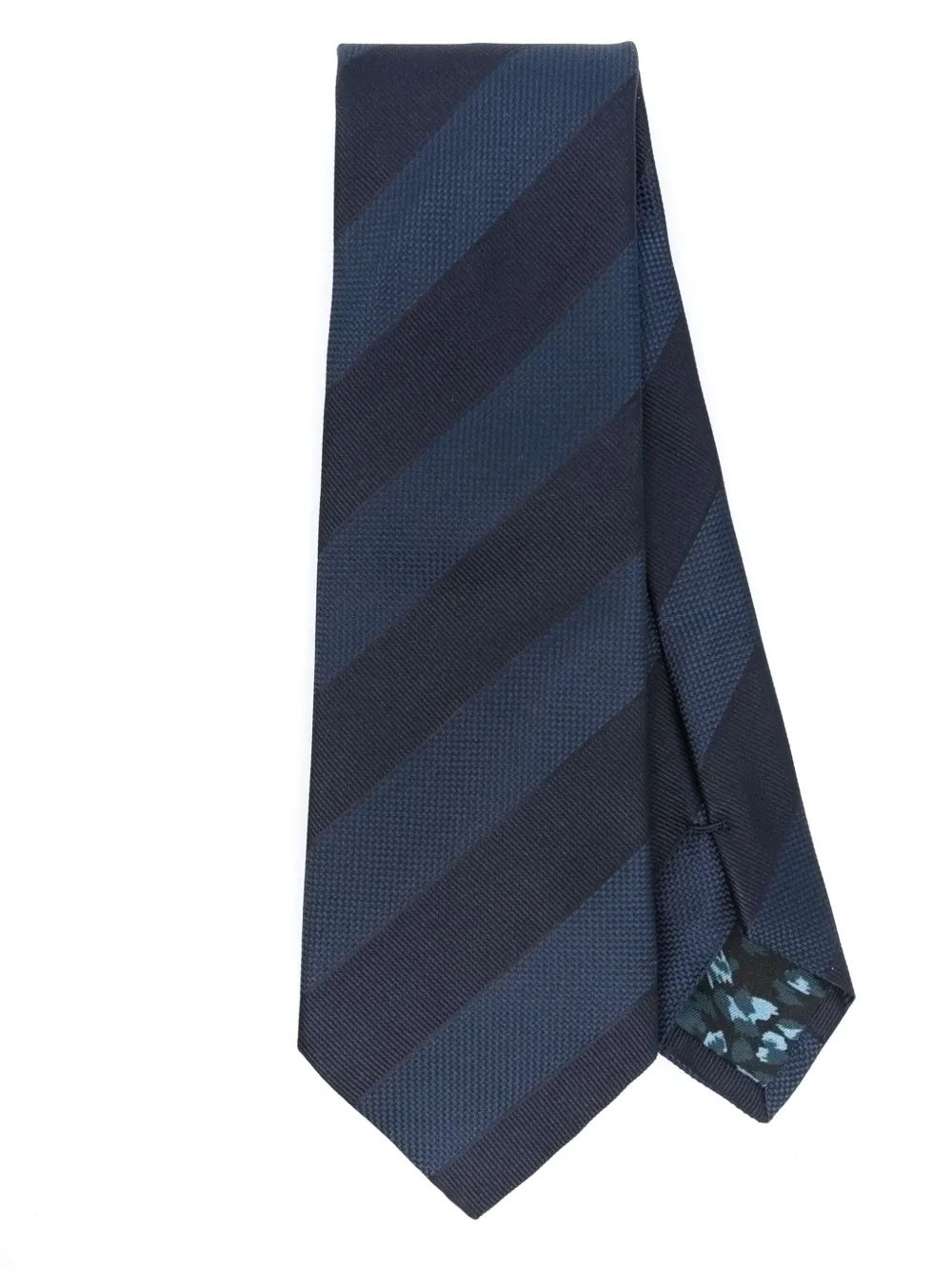 Paul Smith diagonal-stripe tie - Blu