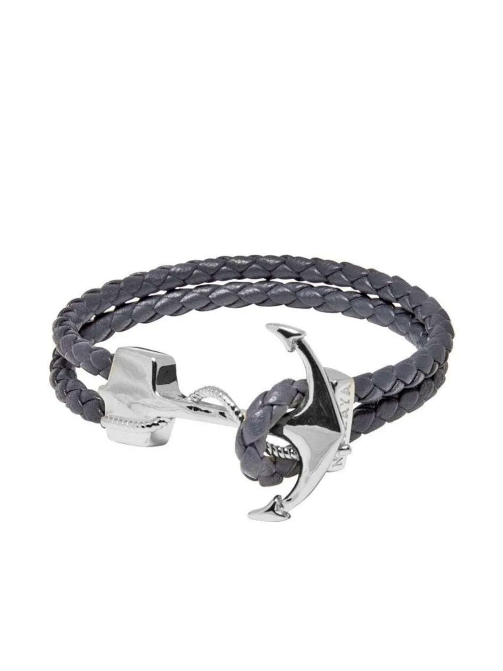Nialaya Jewelry anchor rope bracelet - Grigio
