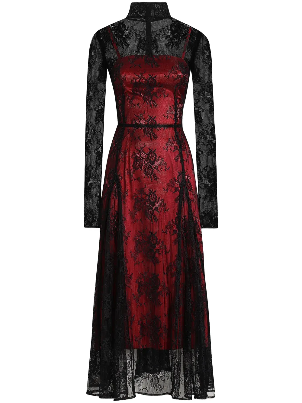 Dolce & Gabbana chantilly lace midi dress - Nero