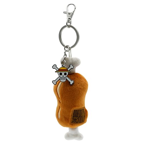 Abystyle - One Piece Portachiavi Peluche Gigot, Marrone, Peluche : H. 13,5 Cm X L. 5 Cm
