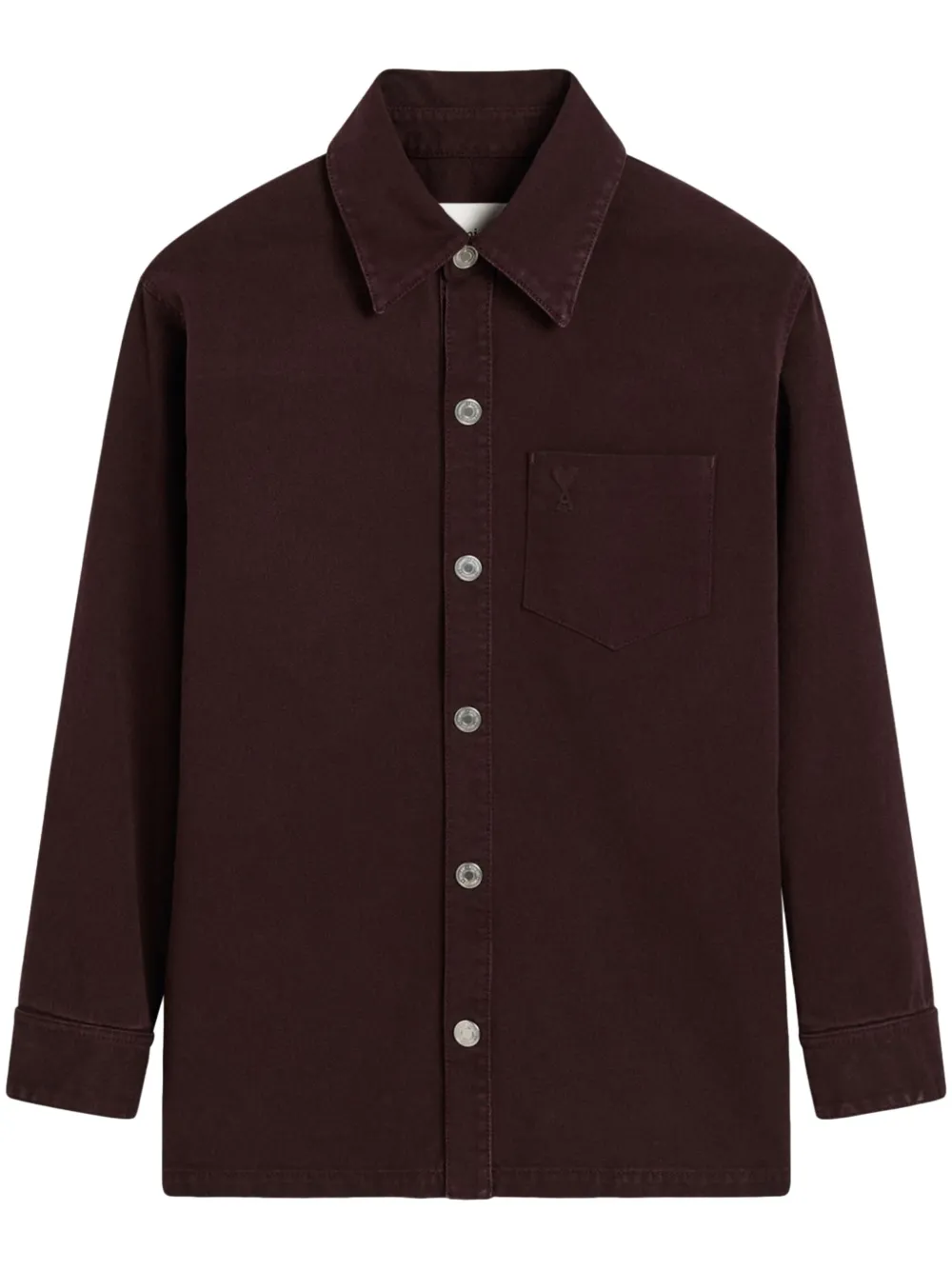 AMI Paris Ami de Coeur shirt jacket - Marrone