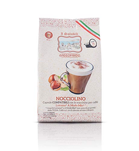 128 Capsule Nocciolino Gattopardo Compatibili A Modo Mio
