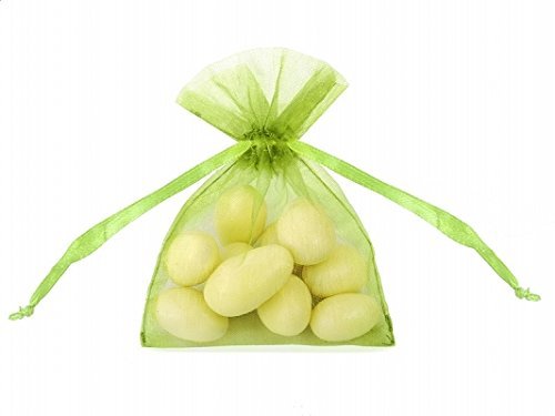 P&D Confezione 20 Sacchetti Organza, Verde Mela