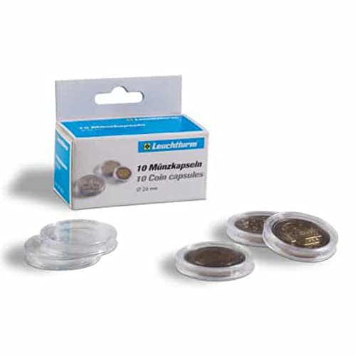 Confezione Da 10 Capsule Per Monete Da 18 Mm.