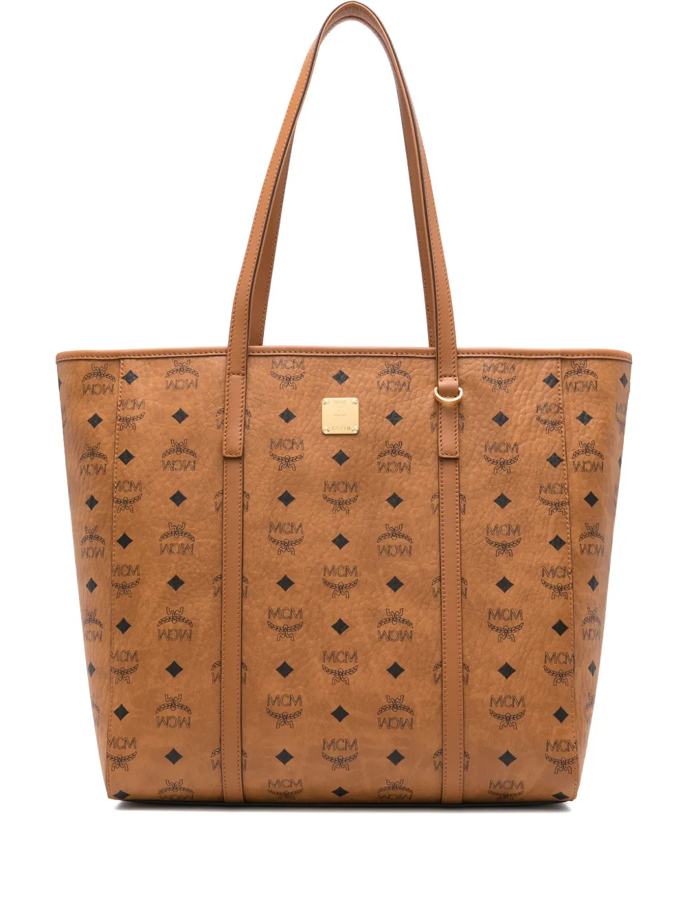 MCM Borsa tote Toni media - Marrone