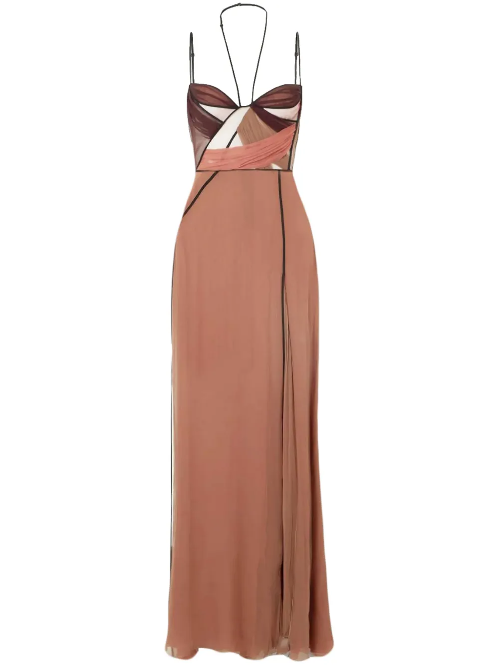 Nensi Dojaka Mae maxi dress - Marrone
