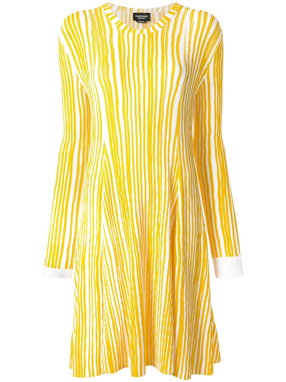 Calvin Klein Abito plissettato - Giallo