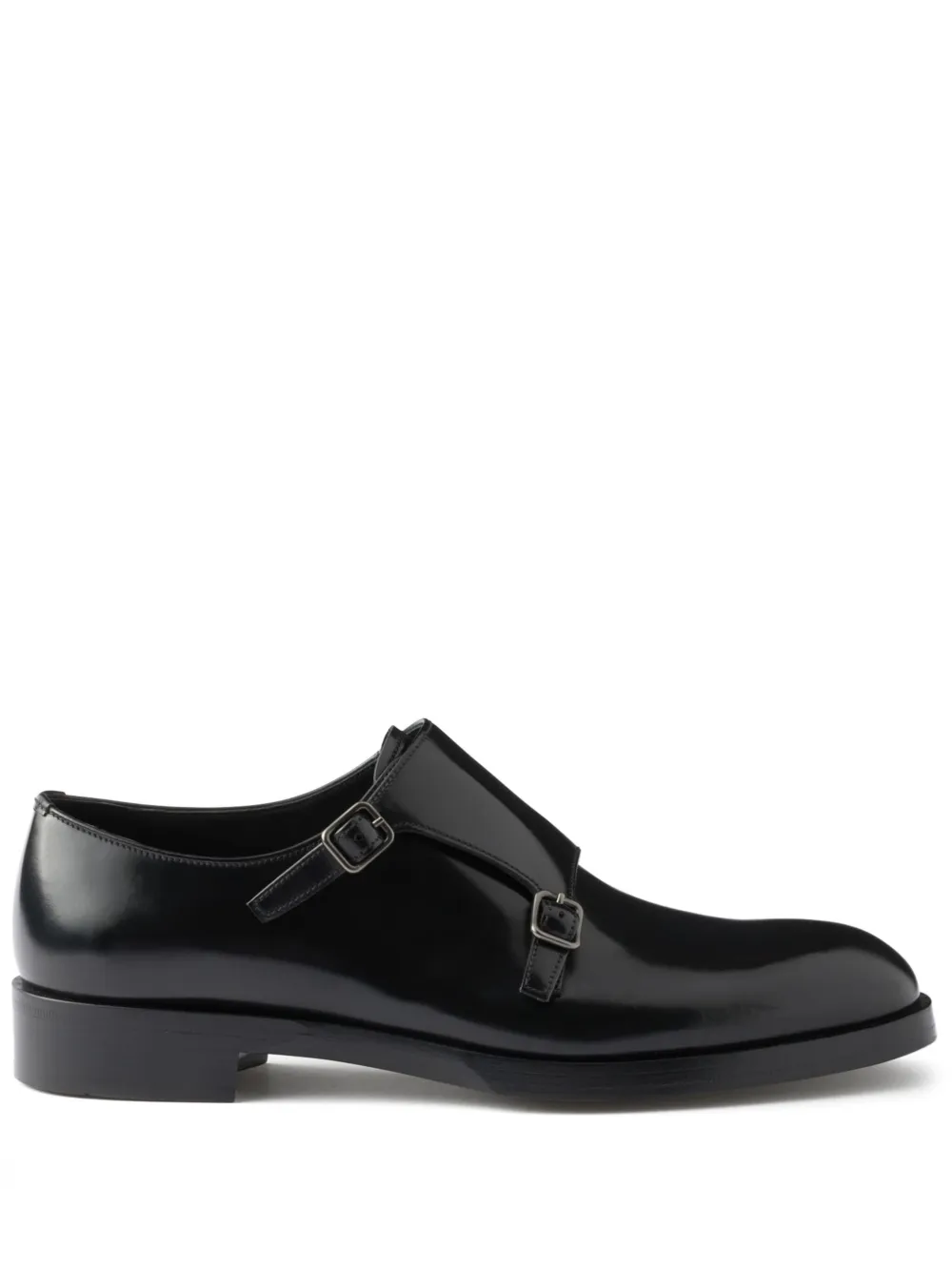 Prada patent-finish mink shoes - Nero
