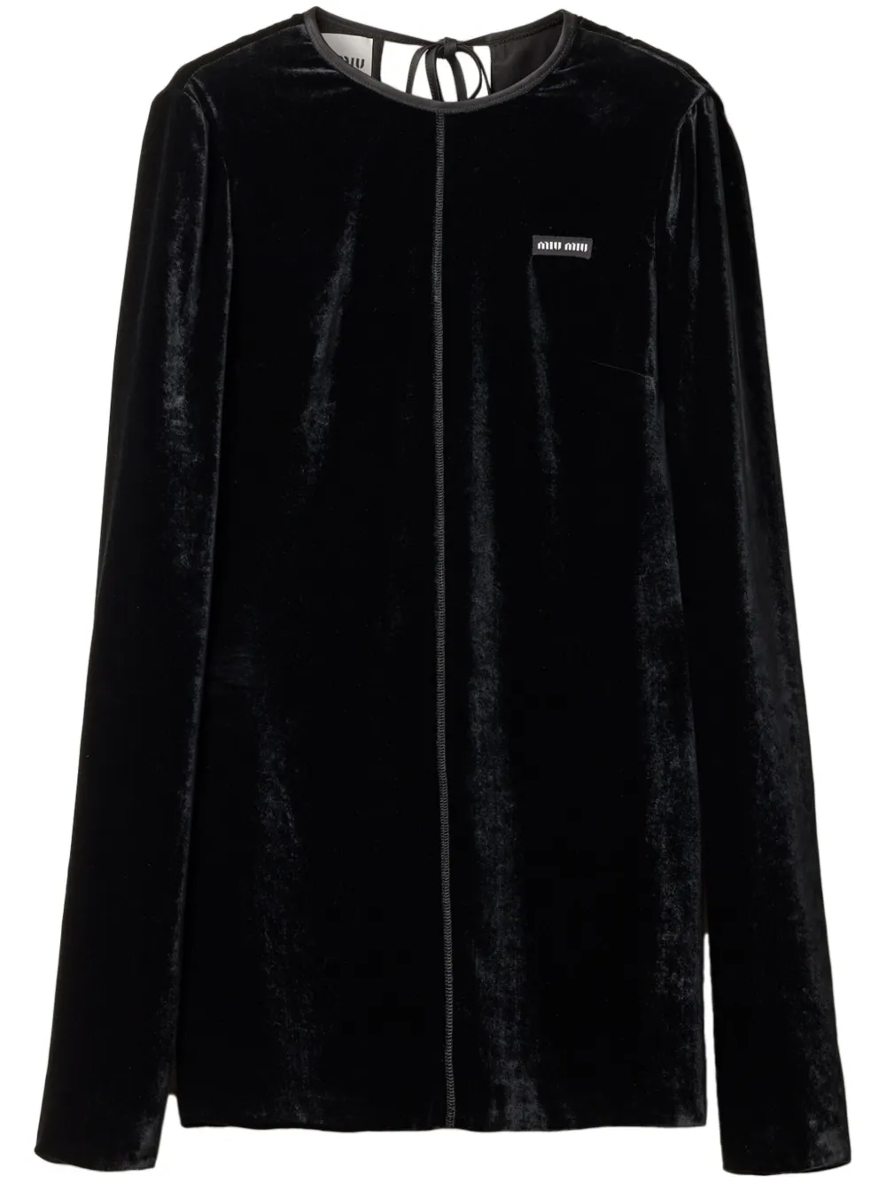 Miu Miu velvet minidress - Nero