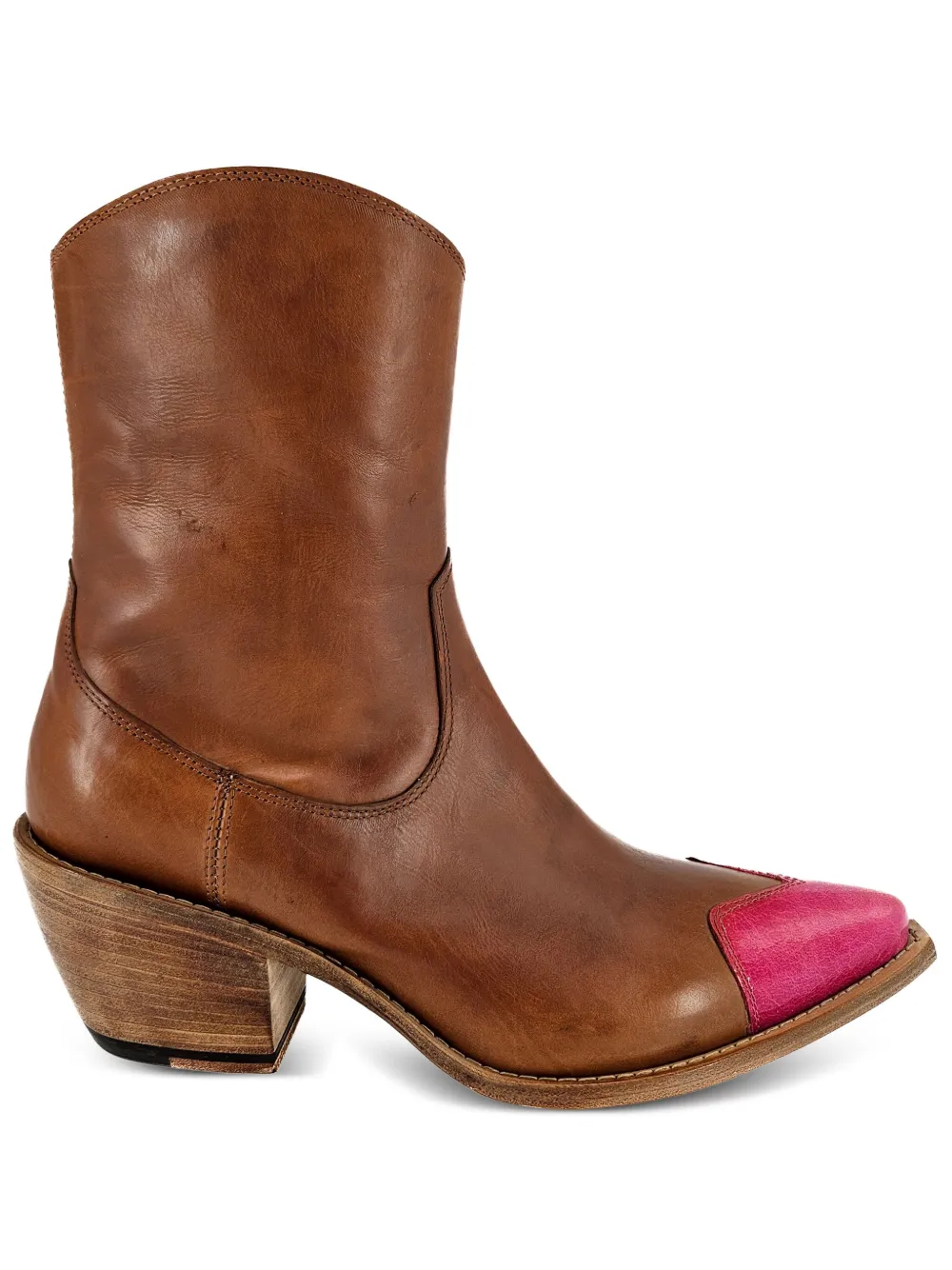 Madison.Maison heart toe ankle boots - Marrone