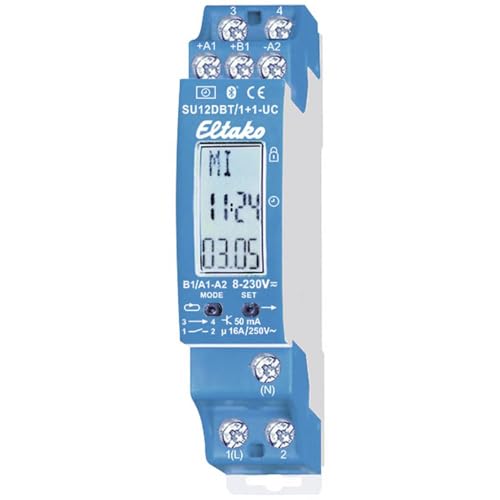Eltako Timer A 2 Canali Con Display E Bluetooth Su12Dbt/1+1-Uc