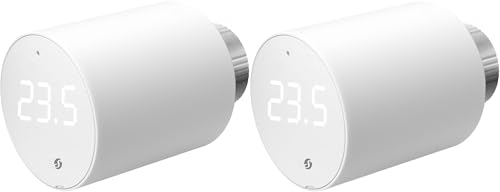 Shelly Termostato Per Termosifone Blutrv, 2 Pezzi, Intelligente Controllo Bluetooth E Wlan, Regolazione Precisa Della Temperatura (± 0,1 °C), Modalità