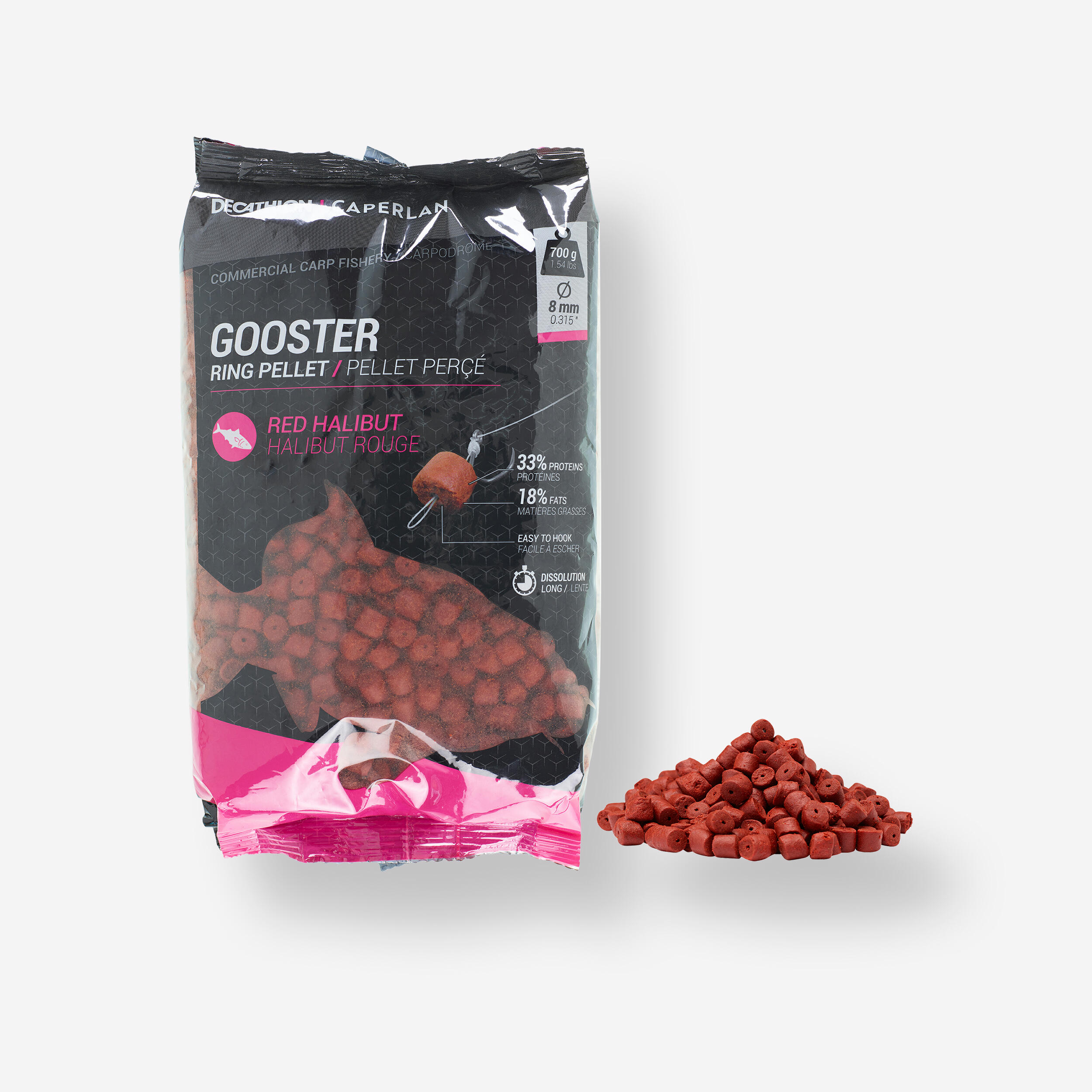 Decathlon | Pellet pesca carpe al colpo GOOSTER RED HALIBUT 0,7kg |  Caperlan