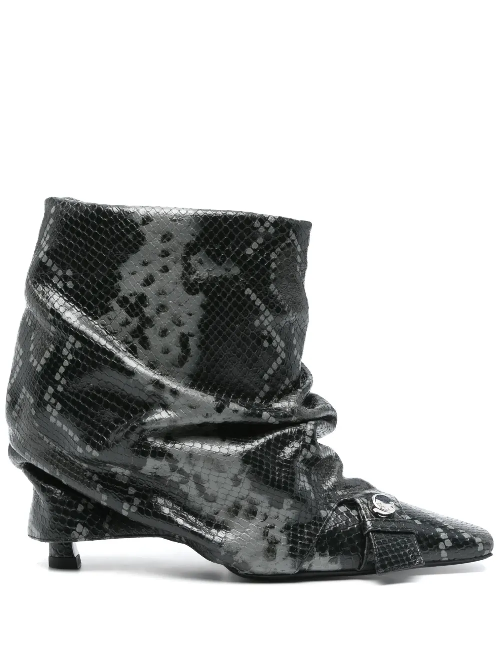 The Attico 95mm Juno boots - Nero