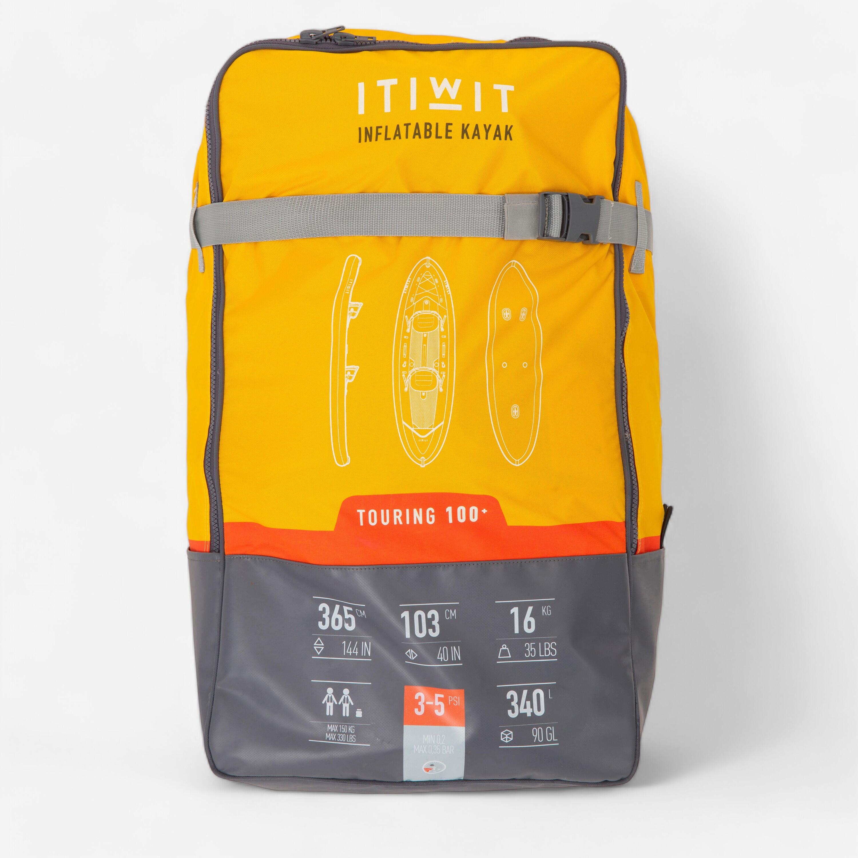 Decathlon | Zaino kayak gonfiabile X100 2 posti |  Itiwit