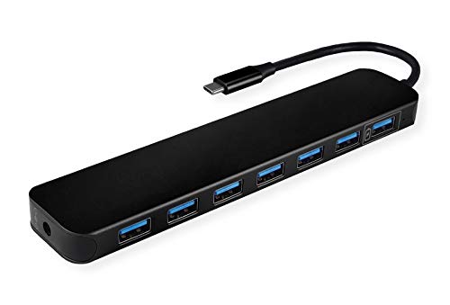 Value 14.99.5040 7 Porte Usb Combo Hub Nero