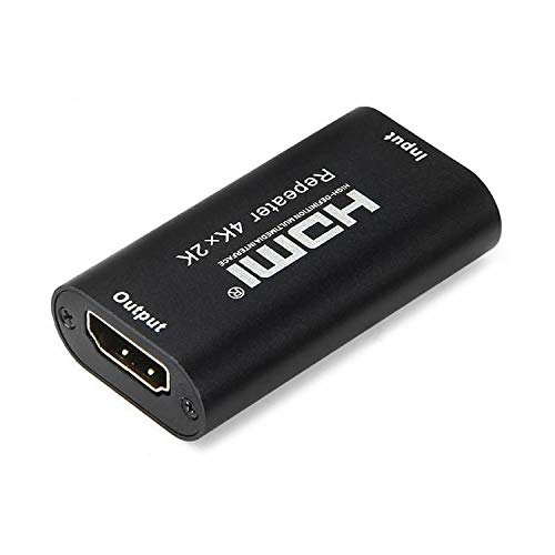 Aisens A123-0351 - Ripetitore Hdmi Ad Alta Velocità Con Ethernet Hdmi Femmina A Hdmi Femmina, Colore: Nero