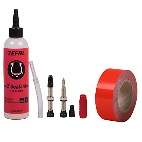 Zefal Kit Di Conversione Tubeless Mtb E Bici, Riparazione Ciclismo, Nero, 20 Mm