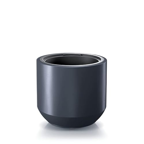 Prosperplast Heos - Vaso Rotondo (298 X 280 Mm) (Bianco/Rame/Grigio/Antracite) - Antracite