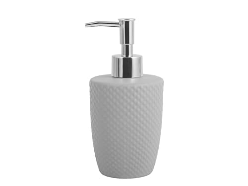 H&H Metropolitan Dosasapone In Stoneware Grigio Cm 8,5X17,5