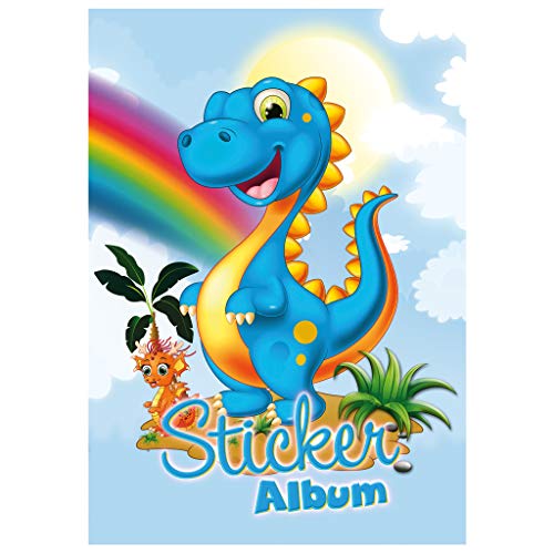 Herma Album Per Adesivi 'Dinosauri' A5 Vuoto (16 Pagine, Carta Speciale Patinata) Album Di Adesivi Da Collezionare, 1 Libro Di Adesivi Per Bambini