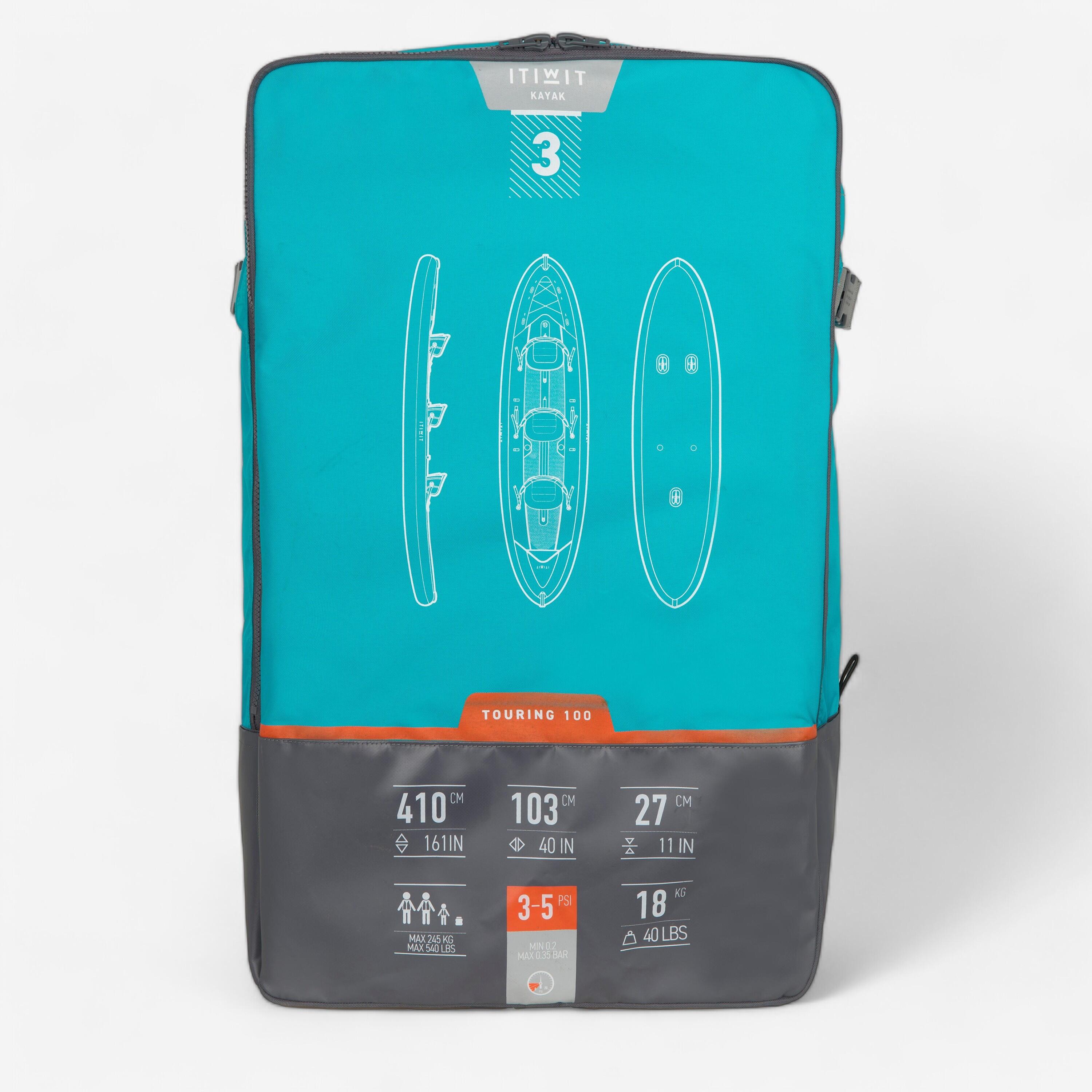 Decathlon | Zaino trasporto kayak gonfiabile X100 3P |  Itiwit