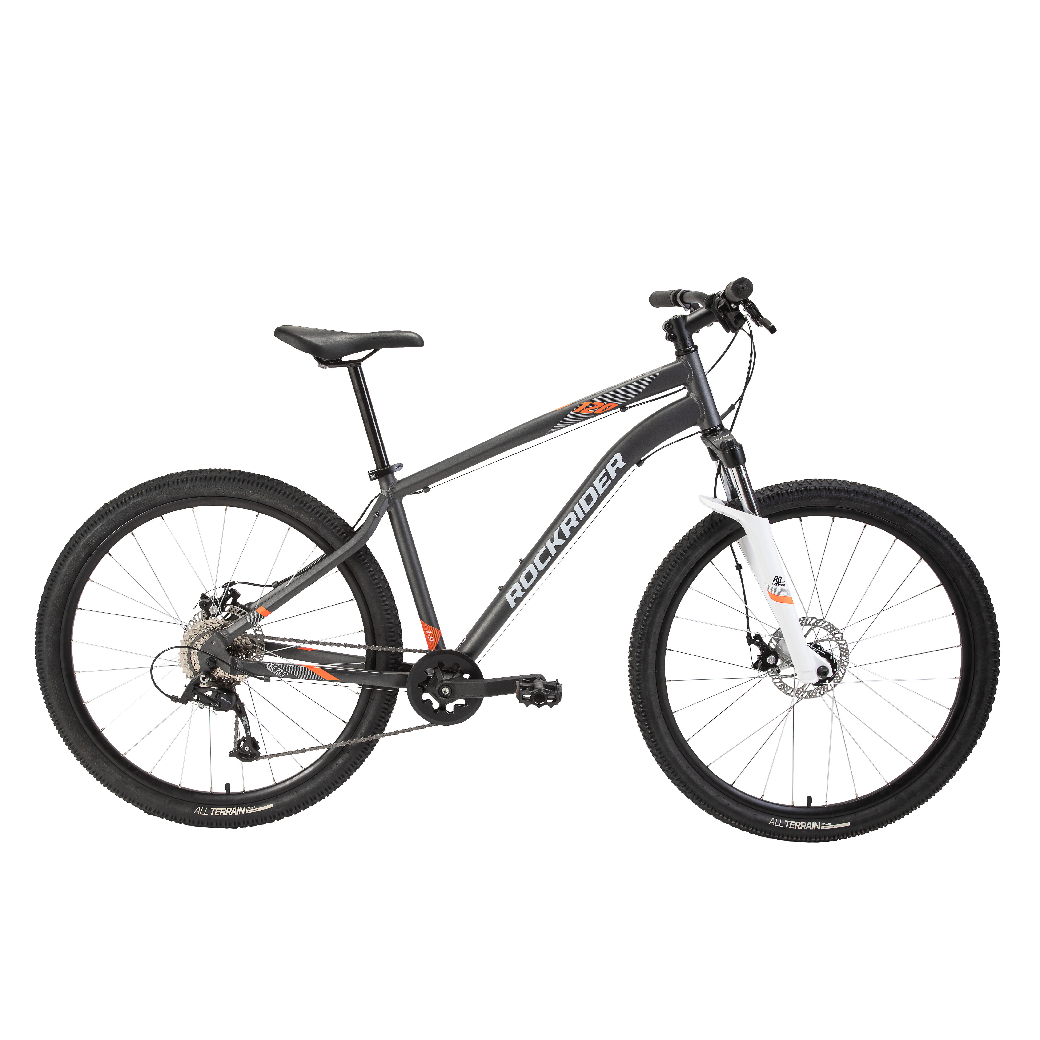 Decathlon | Mtb Rockrider ST 120 grigio-arancione 27,5" |  Rockrider