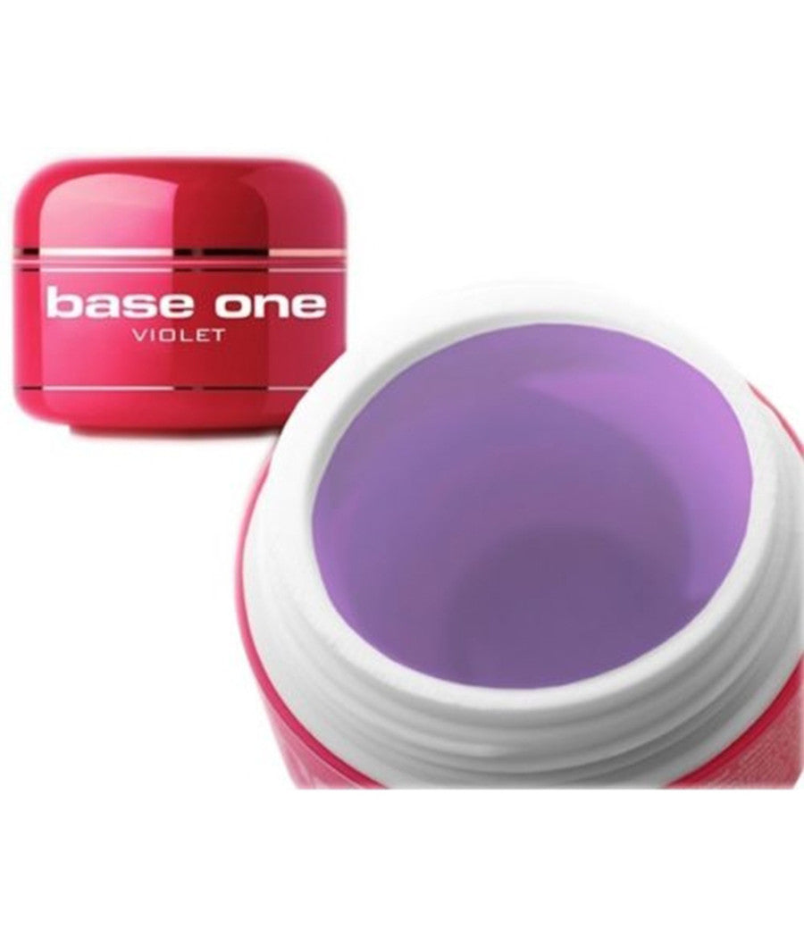 Gel costruttore monofasico thick violet base one denso uv 30g anti giallo nail