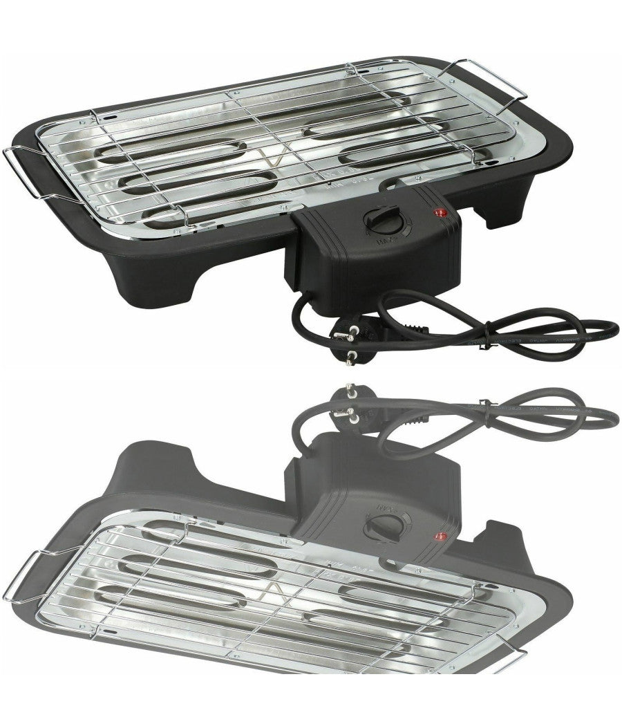 Barbecue elettrico tavolo griglia elettrica 2000w bistecchiera grill bbq