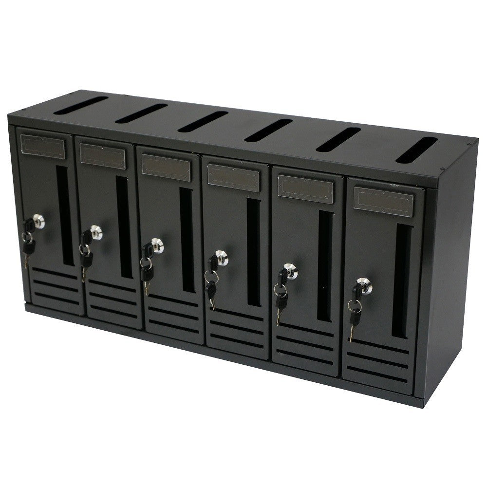 Cassetta postale condominio compo 6 posti antracite 62x18x30h
