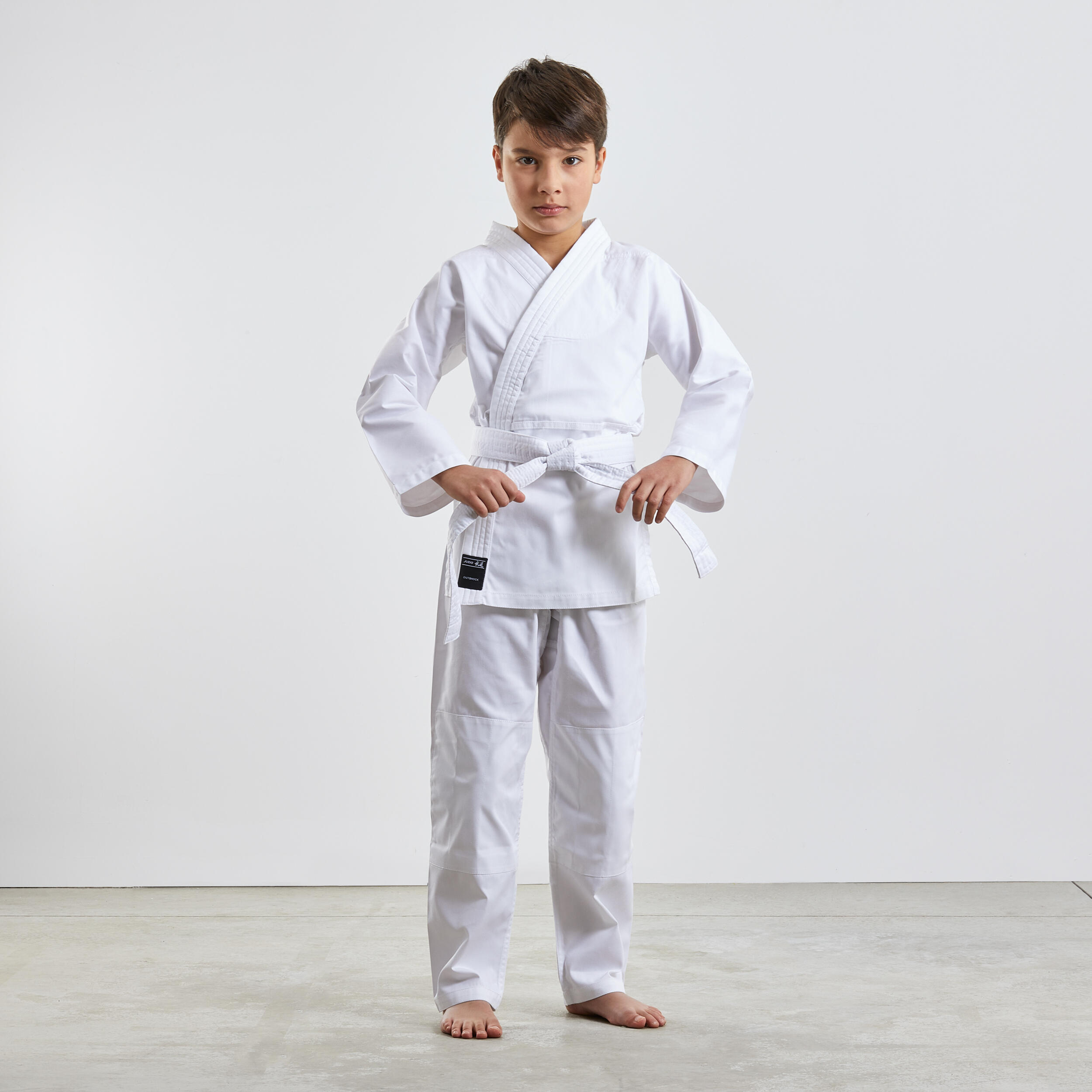 Decathlon | Kimono bambino judo 100 con cintura bianca |  Outshock