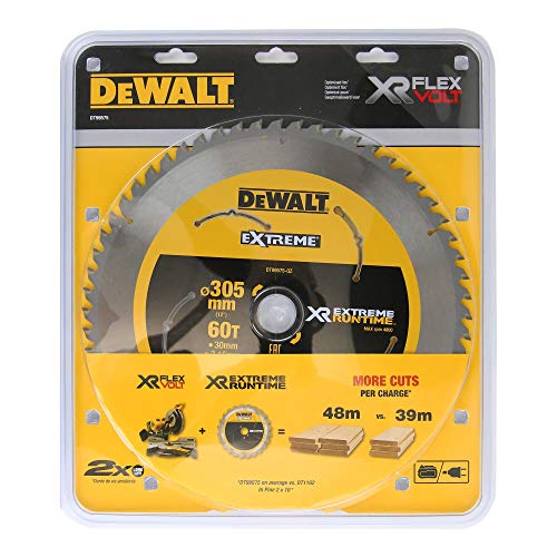Dewalt Dt99575-Qz - Lama Per Sega Circolare Stat. 305/30 Mm 60Wz/Fz, Nero/Giallo