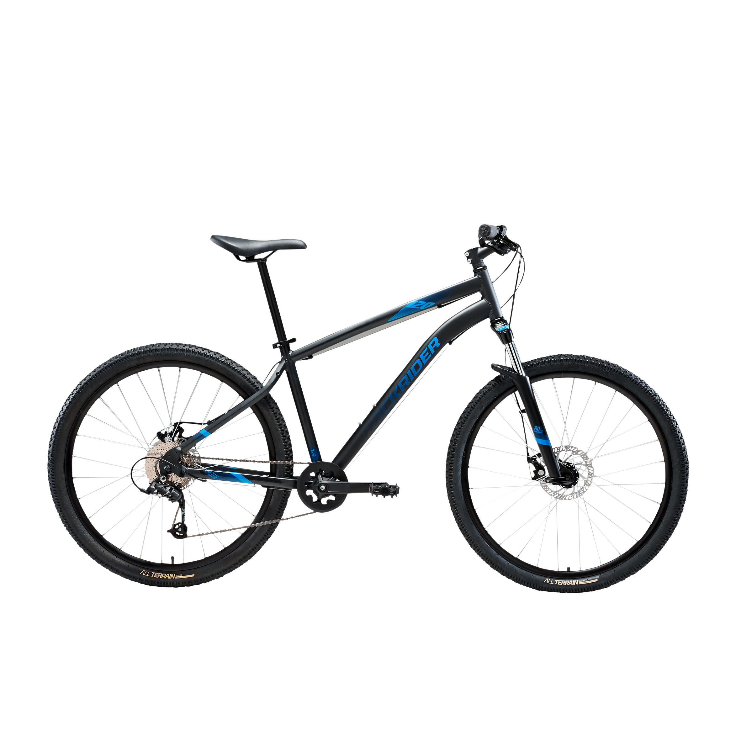 Decathlon | Bici Mtb Rockrider ST 120 nero-azzurro 27,5" |  Rockrider