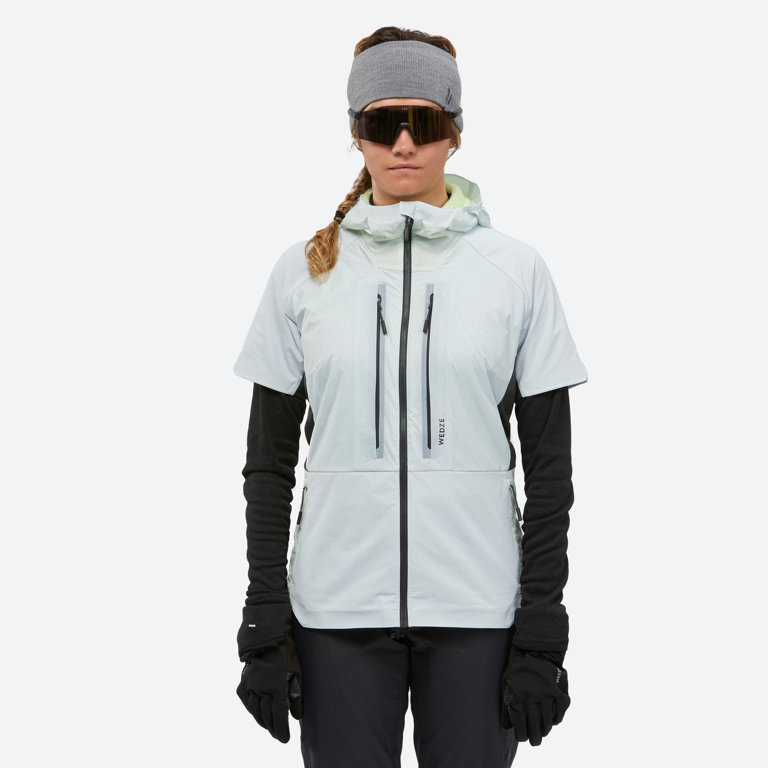 Decathlon | Gilet scialpinismo donna PACER blu e giallo |  Wedze