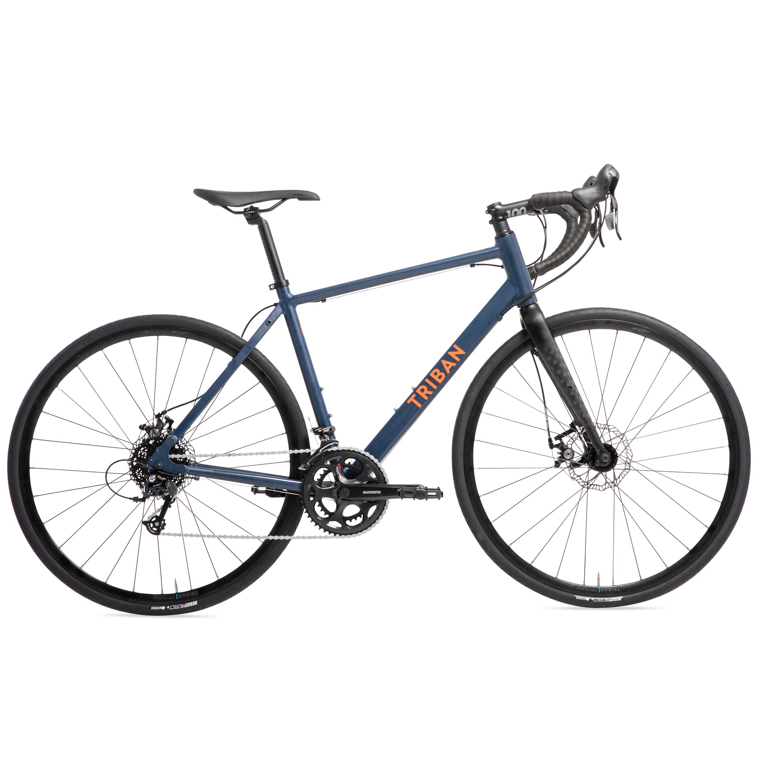 Decathlon | Bici da corsa Triban RC 120 blu-arancione |  Triban