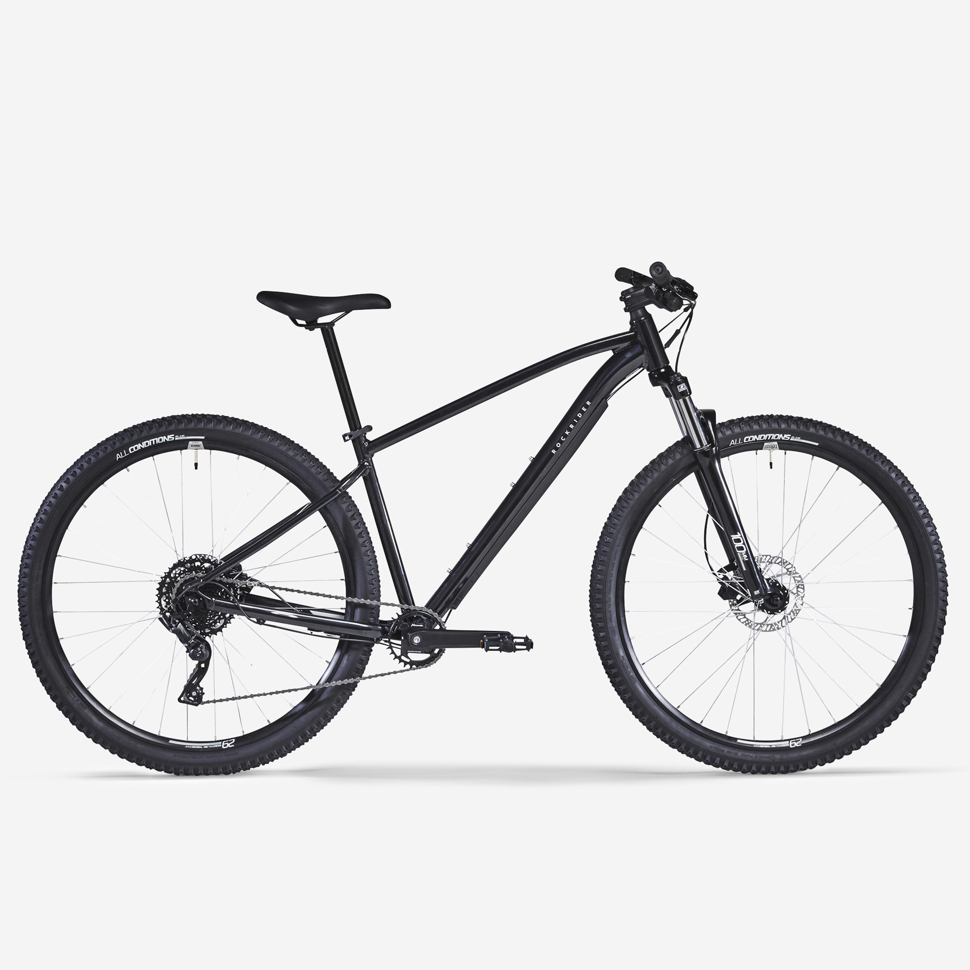 Decathlon | Bici Mtb ROCKRIDER EXPLORE 500 nera 29" |  Rockrider