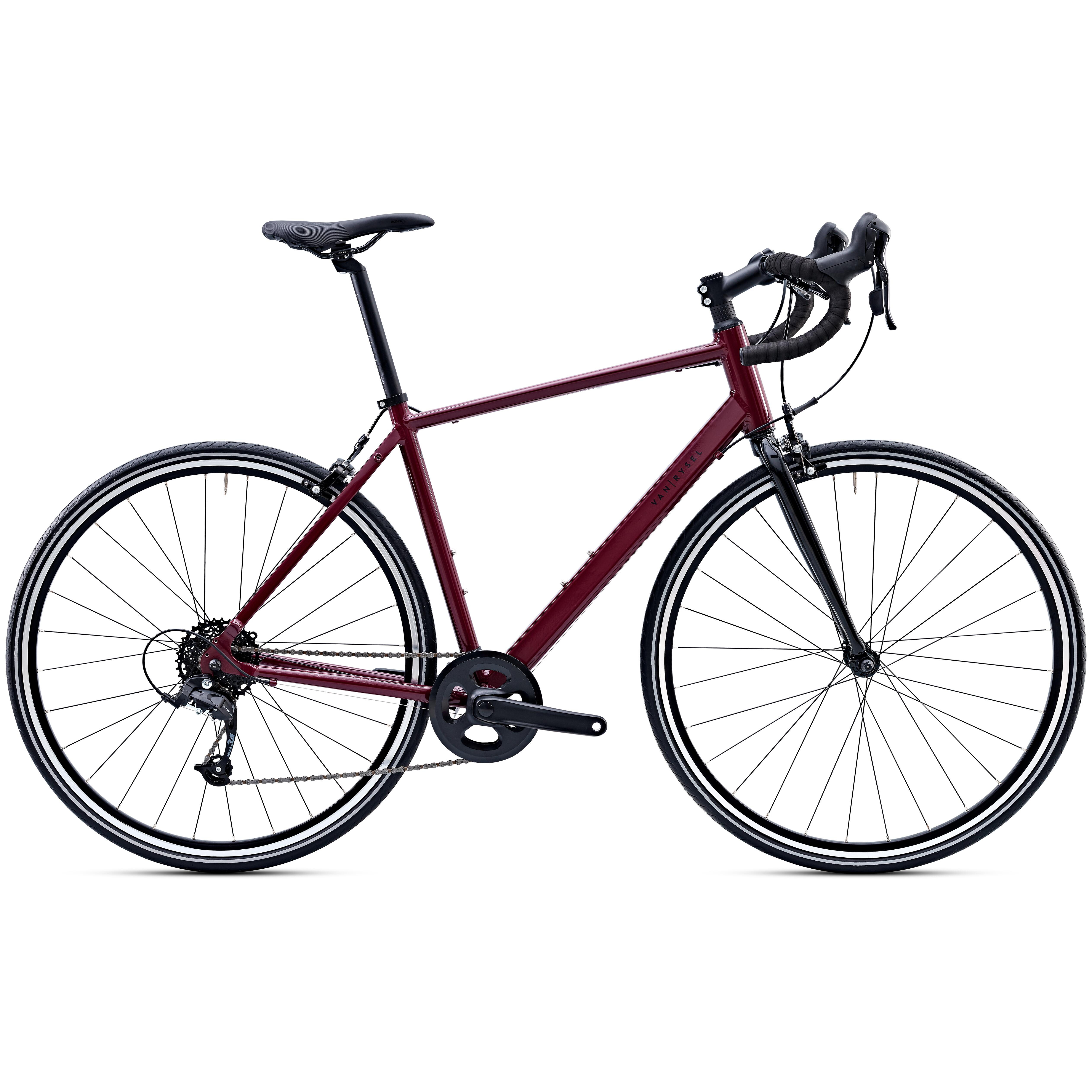 Decathlon | Bici da corsa EDR EASY VAN RYSEL bordeaux |  Van Rysel