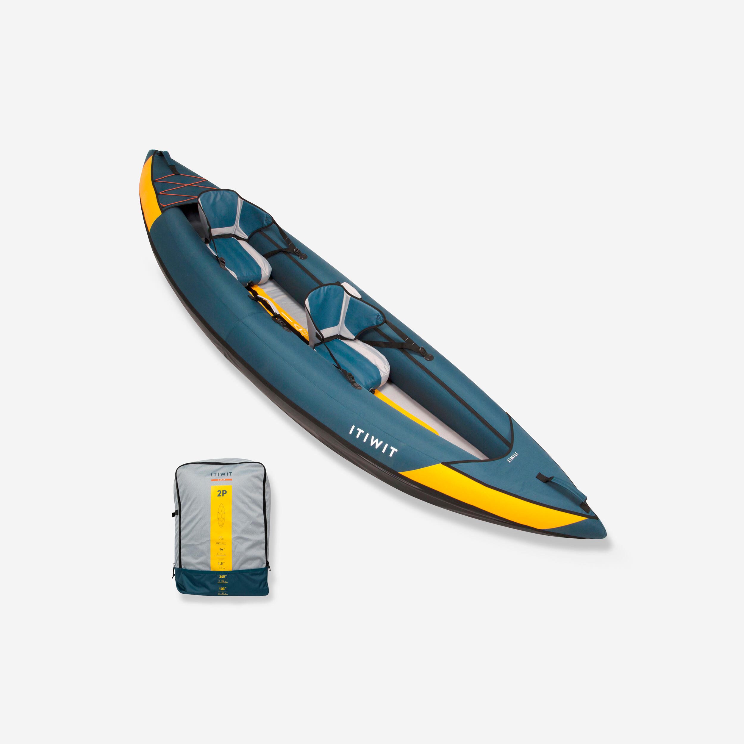 Decathlon | Canoa-kayak touring gonfiabile 1-2 posti |  Itiwit