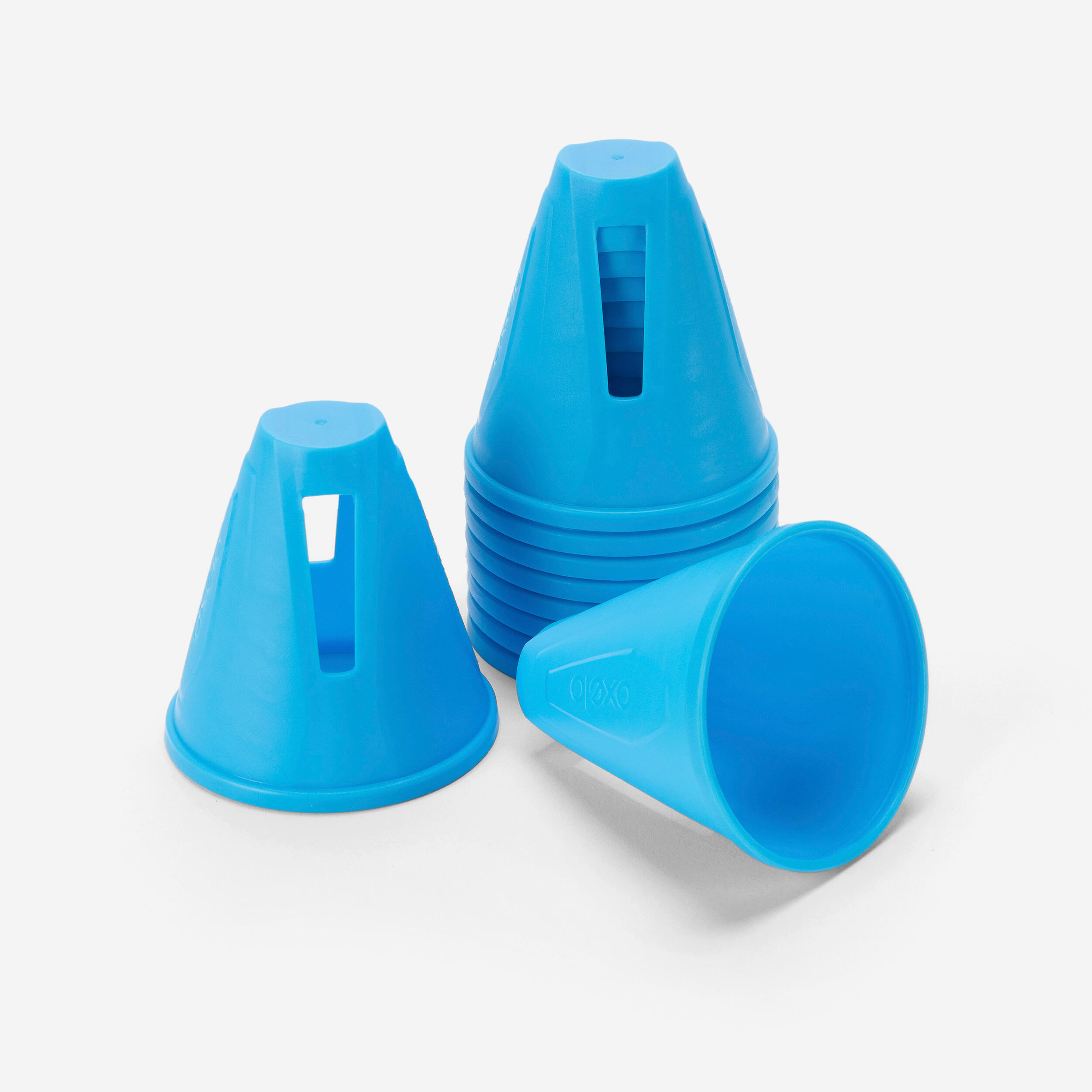 Decathlon | Coni roller slalom azzurri x10 |  Oxelo