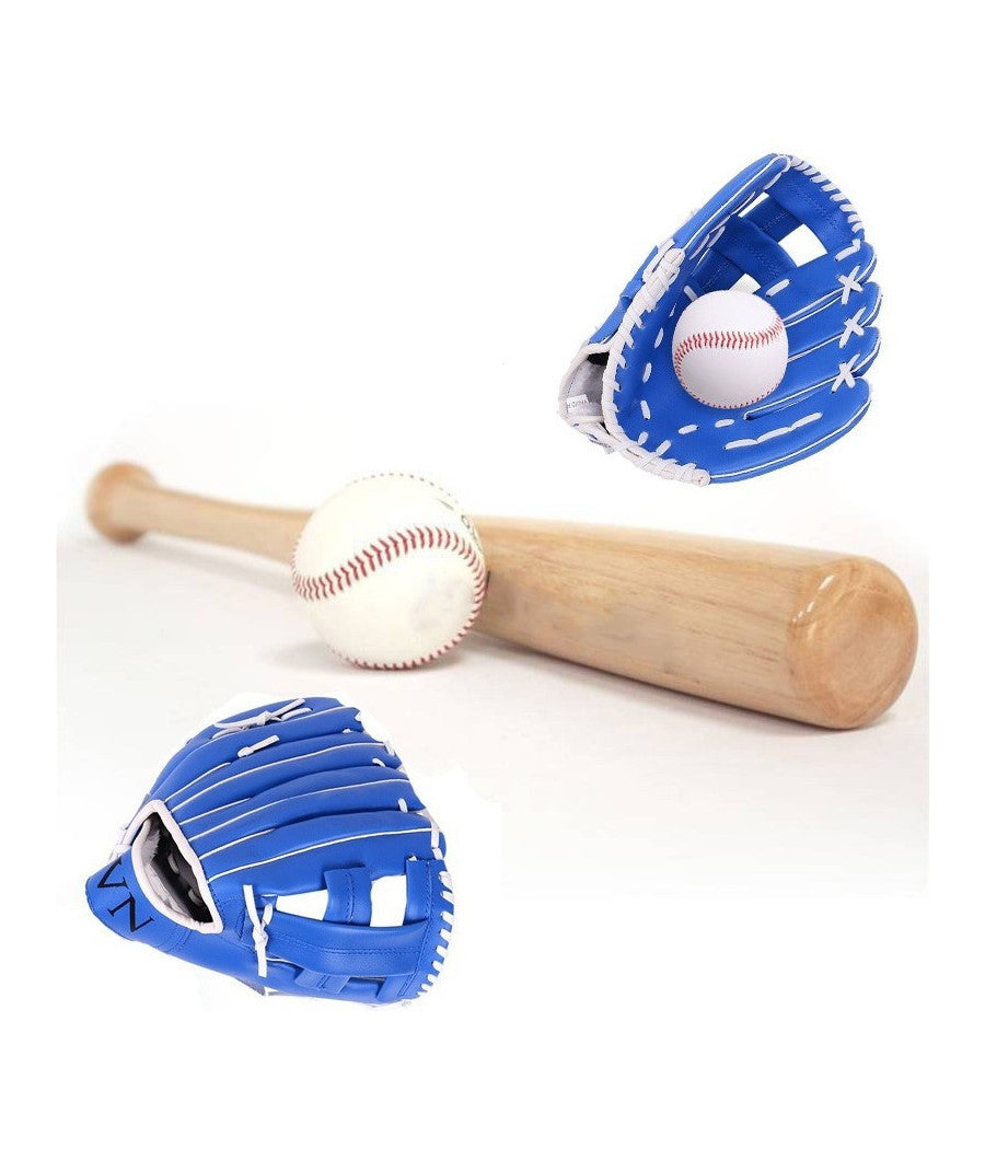 Set mazza baseball + palla 30 + guantone 10 1/2 inch mazza da baseball bastone legno