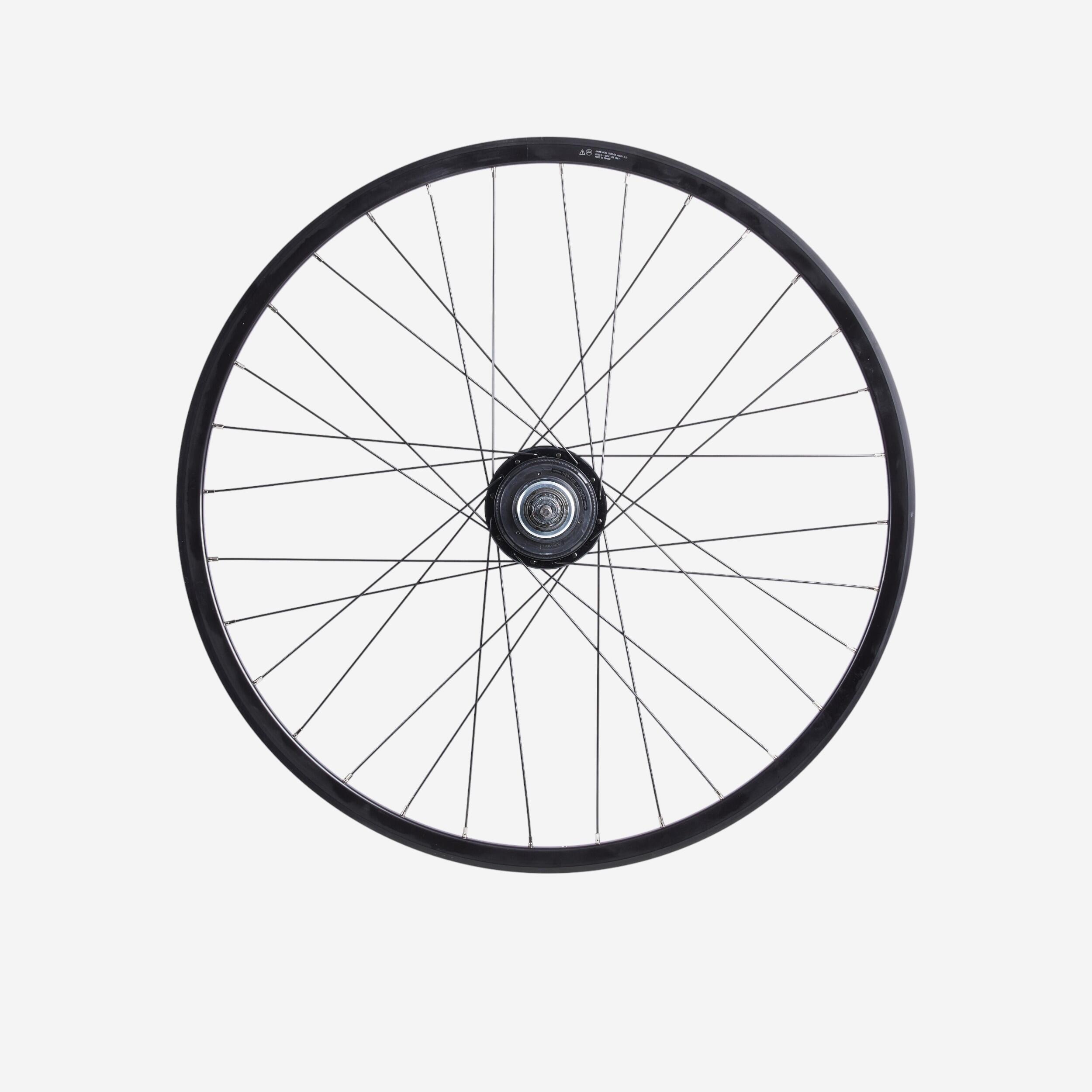 Decathlon | Ruota posteriore bici città Speed 920 doppia parete nera |  Elops
